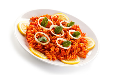 Pasta with tomato sauce