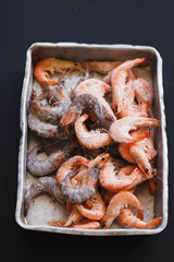 Shrimp frozen tray