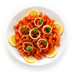 Pasta with tomato sauce