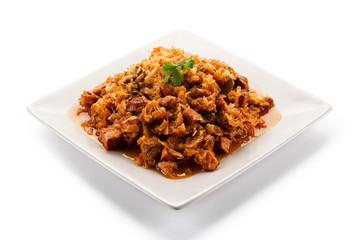 Goulash - meat and cabbage
