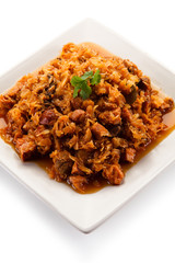 Goulash - meat and cabbage