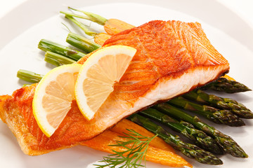 Fish dish - roast salmon