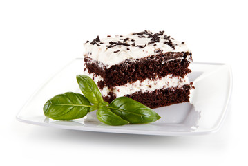 Chocolate cake with icing