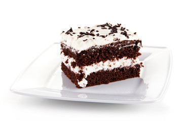 Chocolate cake with icing