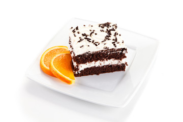 Chocolate cake with icing