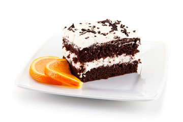 Chocolate cake with icing