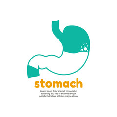 Human stomach logo