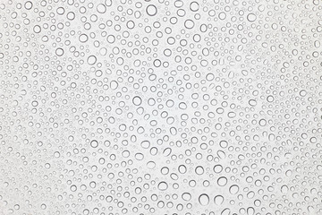 Water drops on glass, Rain droplets on glass background.