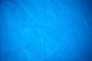 Obraz premium Blue paper crumpled recycle background.