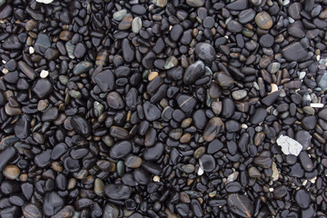 Black and mixed color  Solid and smooth stone