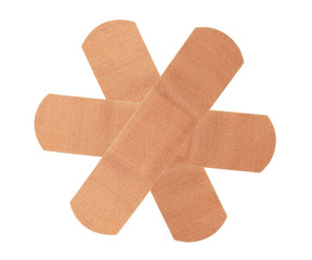 Medical patch isolated on white