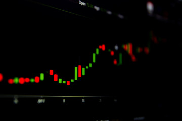 Fototapeta premium investment trade graph