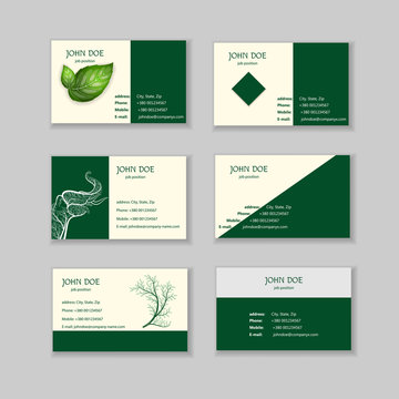 Save the world. Ecological business cards