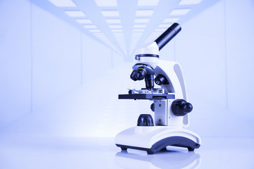Microscope in medical laboratory, Research and experiment