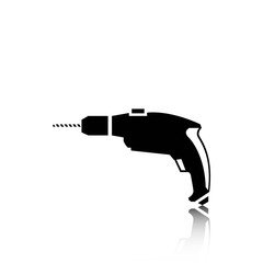 drill icon stock vector illustration flat design