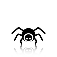 spider icon stock vector illustration flat design