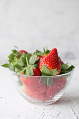 Fresh ripe strawberries. Summer concept
