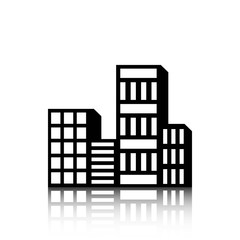 city icon stock vector illustration flat design