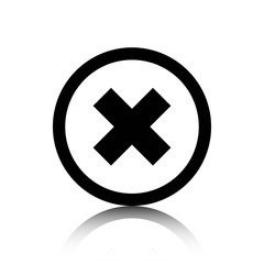 Fototapeta premium delete icon stock vector illustration flat design