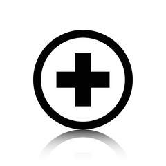 plus icon stock vector illustration flat design