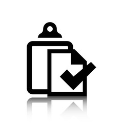Obraz premium checklist icon stock vector illustration flat design