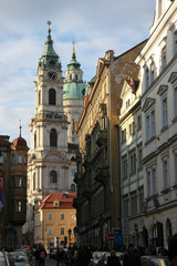 Naklejka na ściany i meble Eglise saint nicolas à Prague