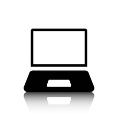 laptop icon stock vector illustration flat design