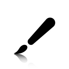 brush icon stock vector illustration flat design
