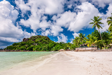 Beautiful beach at Seychelles