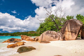 Beautiful beach at Seychelles
