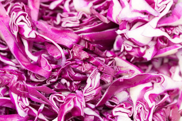 Red cabbage as background