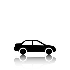 Fototapeta premium car icon stock vector illustration flat design