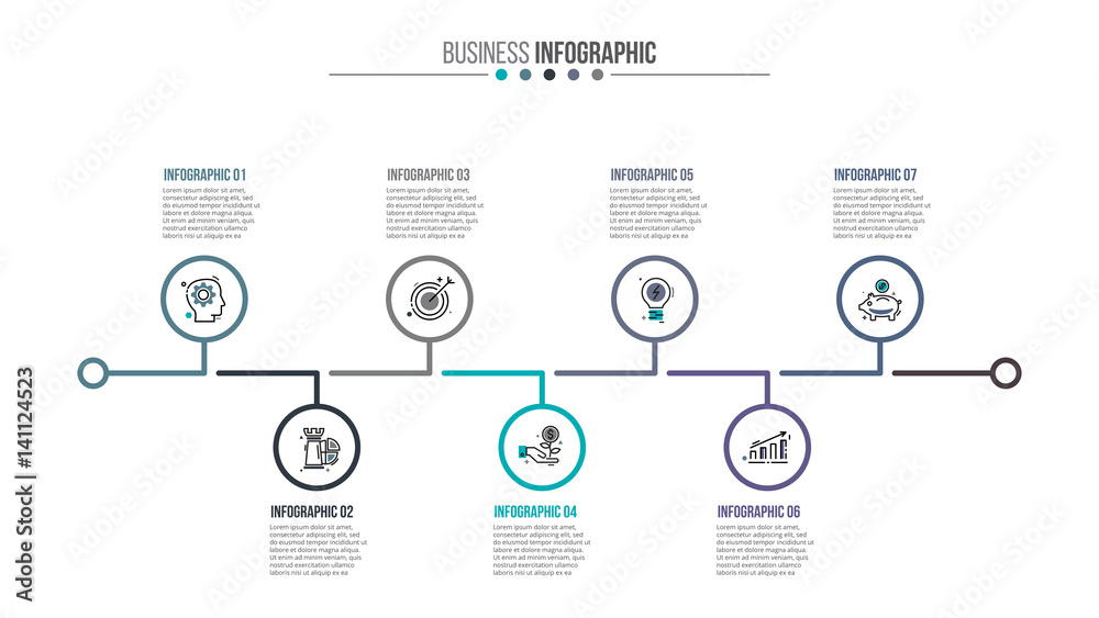 Poster business data visualization.