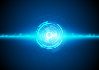 City of the future vector illustration concept design