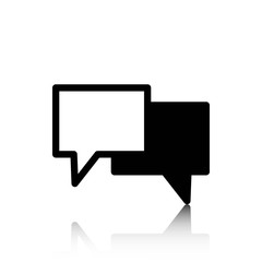 Fototapeta premium Speech Bubbles Icon. Chat pictogram icon stock vector illustration