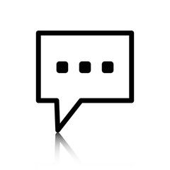 Speech Bubbles Icon. Chat pictogram icon stock vector illustration