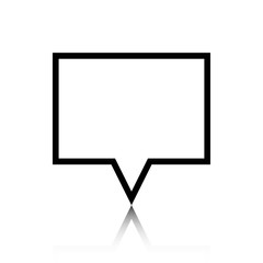 Speech Bubbles Icon. Chat pictogram icon stock vector illustration