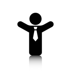 Man icon stock vector illustration flat design