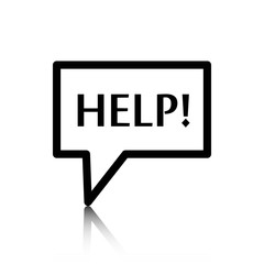 help icon stock vector illustration flat design