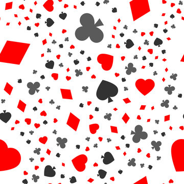 cards seamless pattern