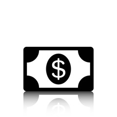 dollar money icon stock vector illustration flat design