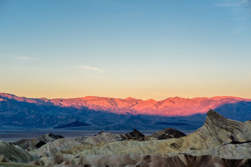 Death Valley National Park - Zabriskie Point at sunrise