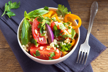 bulgur vegetables salad