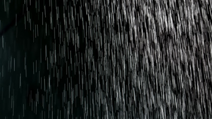 rain on a black background