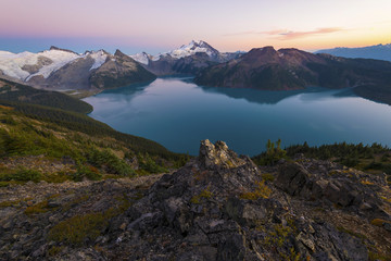 Fototapeta na wymiar Garibaldi Lake Provincial Park Whistler BC Landscape Views