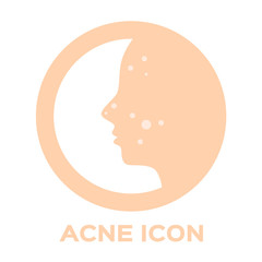 acne and pimple icon . vector