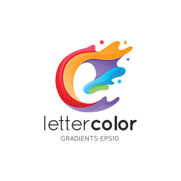 Colorful Letter E Logo Template