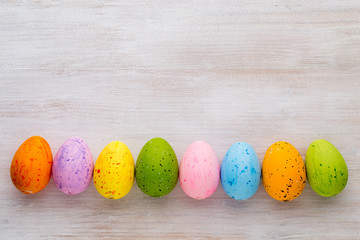 Easter and spring decoration, catkins and eggs.