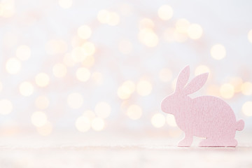 Easter decorations on a beautiful background. Greeting Card.