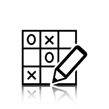 recommend clip art: TIC TAC toe icon stock vector illustration flat design